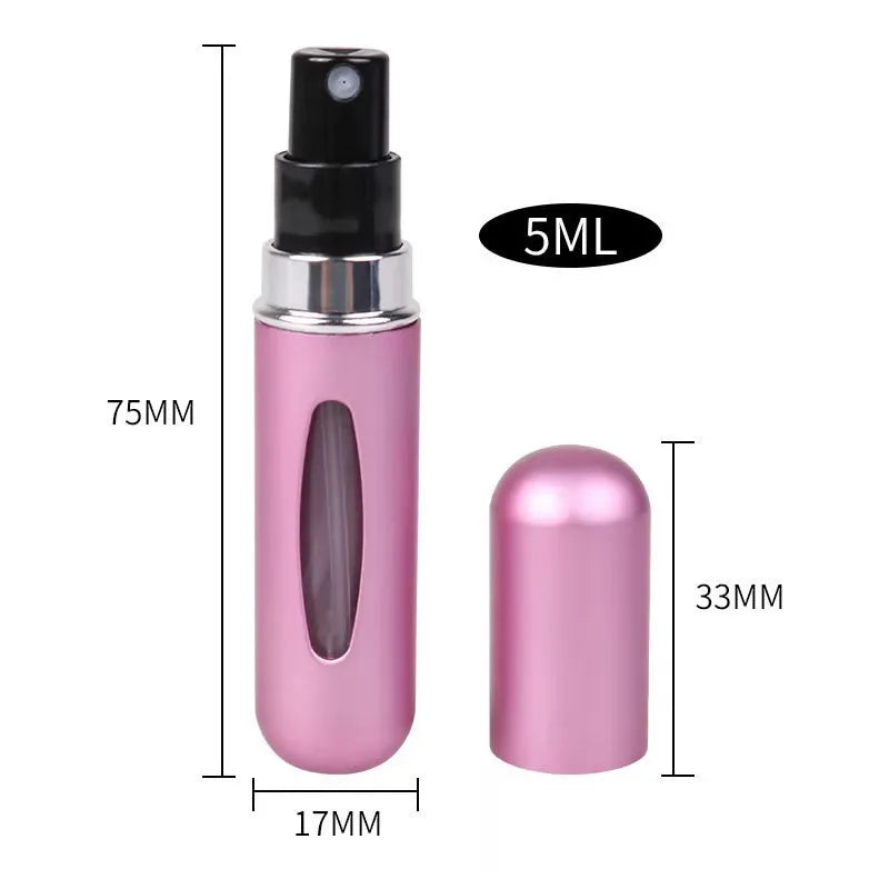 Portable 5ml Perfume Refill Spray Bottle: Travel Essential
